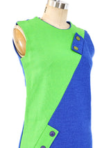 1960's Colorblock Sleeveless Shift Dress Dress arcadeshops.com