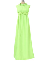 Emma Domb Lime Sleeveless Empire Dress Dress arcadeshops.com
