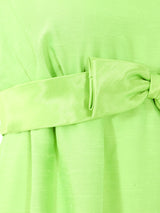 Emma Domb Lime Sleeveless Empire Dress Dress arcadeshops.com