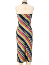 Maison Martin Margiela Rainbow Striped Necktie Dress Dress arcadeshops.com