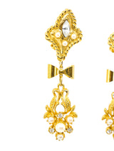 Embellished Goldtone Chandelier Earrings Accessory arcadeshops.com