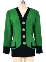 Gianni Versace Kelly Green Jacket Jacket arcadeshops.com