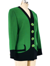 Gianni Versace Kelly Green Jacket Jacket arcadeshops.com