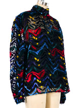 Nina Ricci Metallic Rainbow Burnout Top Top arcadeshops.com