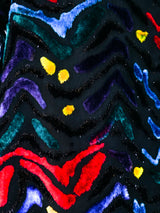 Nina Ricci Metallic Rainbow Burnout Top Top arcadeshops.com