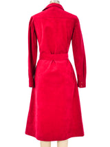 Halston Ultrasuede Belted Shirt Dress Dress arcadeshops.com
