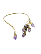 Amethyst Brutalist Wire Necklace Accessory arcadeshops.com