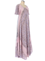 Scarf Print Cotton Caftan Dress arcadeshops.com