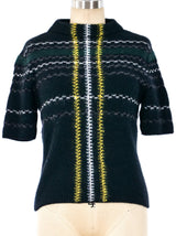 Olivier Theyskens Check Cashmere Sweater Top arcadeshops.com