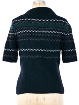 Olivier Theyskens Check Cashmere Sweater Top arcadeshops.com