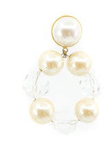 Trifari Faux Pearl and Lucite Earrings Accessory arcadeshops.com