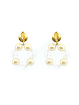Trifari Faux Pearl and Lucite Earrings Accessory arcadeshops.com