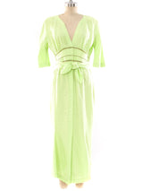 Thierry Mugler Lime Linen Dress Dress arcadeshops.com