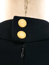 Chanel Gold Frog Embellished Sleeveless Dress Dress arcadeshops.com