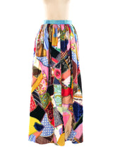 Patchwork Maxi Skirt Bottom arcadeshops.com