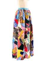 Patchwork Maxi Skirt Bottom arcadeshops.com