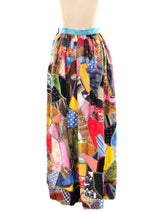Patchwork Maxi Skirt Bottom arcadeshops.com