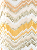 Metallic Chevron Brocade Tank Dress Dress arcadeshops.com