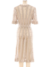 Hand Crochet Button Front Dress Dress arcadeshops.com