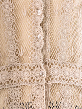 Hand Crochet Button Front Dress Dress arcadeshops.com
