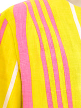 1960's Neon Striped Cropped Jacket Jacket arcadeshops.com