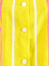 1960's Neon Striped Cropped Jacket Jacket arcadeshops.com