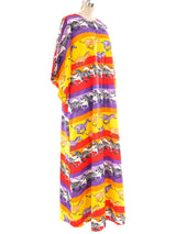 Rainbow Zebra Print Caftan Dress arcadeshops.com