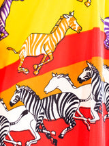 Rainbow Zebra Print Caftan Dress arcadeshops.com