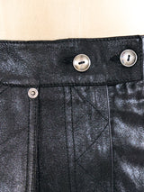 Christian Dior Utility Leather Skirt Bottom arcadeshops.com