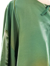 Watercolor Printed Silk Pant Ensemble Suit arcadeshops.com