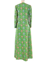 Waterlily Brocade Maxi Coat Jacket arcadeshops.com