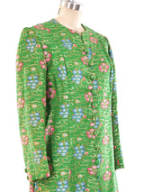 Waterlily Brocade Maxi Coat Jacket arcadeshops.com