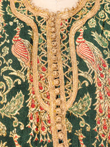 Metallic Peacock Brocade Vest Jacket arcadeshops.com