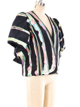Terry and Toni Rainbow Painted Short Sleeve Jacket Jacket arcadeshops.com