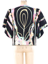 Terry and Toni Rainbow Painted Short Sleeve Jacket Jacket arcadeshops.com