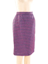 Galanos Tailored Iridescent Brocade Skirt Suit Suit arcadeshops.com