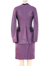 Galanos Tailored Iridescent Brocade Skirt Suit Suit arcadeshops.com