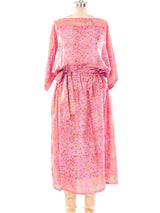 Paisley Silk Block Printed Caftan Dress arcadeshops.com