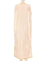 Metallic Pink Brocade Maxi Vest Jacket arcadeshops.com