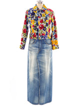 Junya Watanabe Tapestry Denim Duster Jacket arcadeshops.com