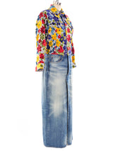 Junya Watanabe Tapestry Denim Duster Jacket arcadeshops.com