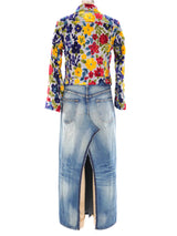 Junya Watanabe Tapestry Denim Duster Jacket arcadeshops.com