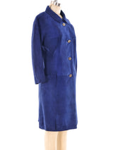 Loewe Blue Suede Jacket Jacket arcadeshops.com