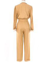 Amen Wardy Khaki Jumpsuit Suit arcadeshops.com