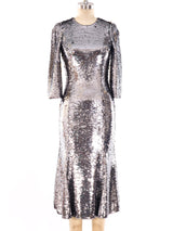 Dolce and Gabbana Silver and Gold Sequin Dress Dress arcadeshops.com