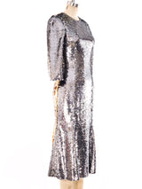 Dolce and Gabbana Silver and Gold Sequin Dress Dress arcadeshops.com