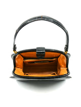 Lucille de Paris Crocodile Top Handle Bag Accessory arcadeshops.com