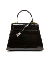 Chocolate Crocodile Handle Bag Accessory arcadeshops.com