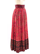 Embellished Indian Silk Maxi Skirt Bottom arcadeshops.com