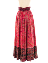 Embellished Indian Silk Maxi Skirt Bottom arcadeshops.com